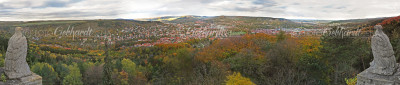 Jena Panorama - Blick vom Turm der Jugend - Bismarckturm