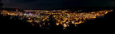 Jena Panorama - Nachtstimmung vom Landgraf aus gesehen