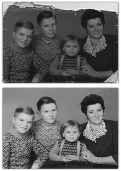 Aus Alt mach Neu - alte Papierfotos digitalisiert nach Rekonstruktion und Restauration