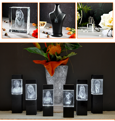 3D Laserfotos In Glas